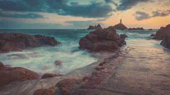 Beach lighthouses wallpaper