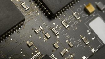 Chips circuit board wallpaper