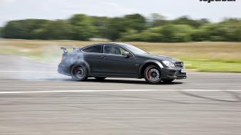 Clarkson mercedes benz c63 black series drift wallpaper
