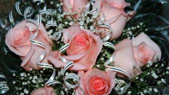 Flowers roses bunch of wallpaper