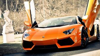 Italian lamborghini aventador roadster luxury style wallpaper