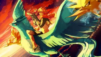 Pokemon fly together wallpaper