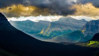 Valley usa glacier sunlight montana logan pass wallpaper