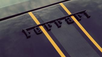 Black cars ferrari emblem exotic wallpaper