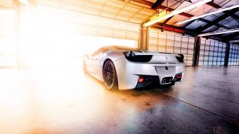 Cars italian vehicles supercars ferrari 458 italia silver wallpaper