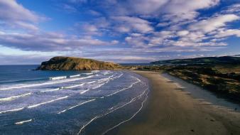 Clouds landscapes beach wallpaper