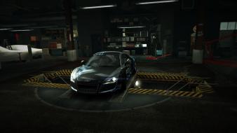 For speed audi r8 quattro garage nfs wallpaper