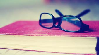 Glasses books funky wallpaper