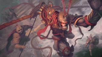 Heavenly havoc artwork palace wukong monkey king wallpaper