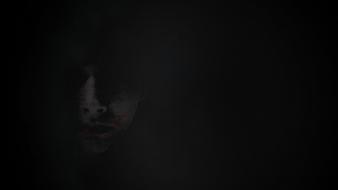 Horror black dark red monsters scary wallpaper