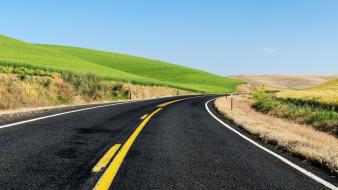 Landscapes roads skies wallpaper