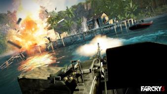 Machine gun boats fps far cry 3 wallpaper
