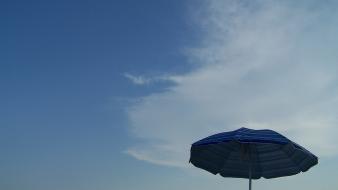 Mountains clouds italy beach umbrella skyscapes calabria skies