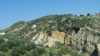 Mountains nature trees canyon italy calabria wallpaper