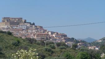 Mountains nature trees italy cities calabria wallpaper