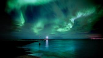 Nature outer space aurora skies