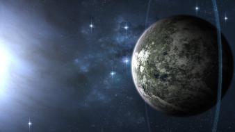 Outer space planets science fiction wallpaper