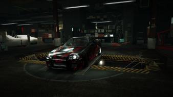 Skyline gt world r34 raven garage nfs wallpaper