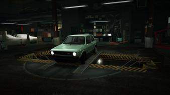 Speed volkswagen golf world mk1 garage nfs wallpaper