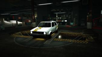 Speed volkswagen golf world mk1 garage nfs wallpaper