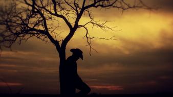 Sunset red dead lonely wallpaper
