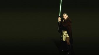 Wars: the phantom menace photomanipulation qui-gon jinn wallpaper