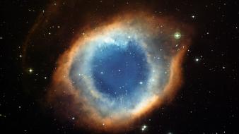 Eyes outer space stars wallpaper