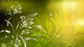 Abstract flowers 3d wallpaper