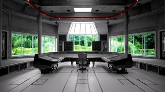 Abstract music recording studio wallpaper