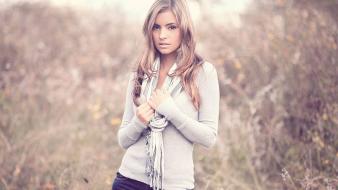 Blondes women outdoors paris nichole wallpaper