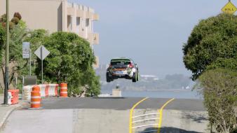 Dc shoes gymkhana rally car jump 5 wallpaper