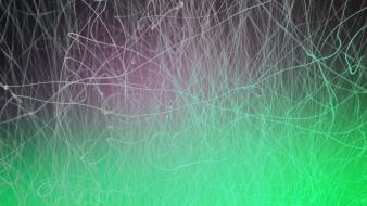 Green abstract white lines wallpaper