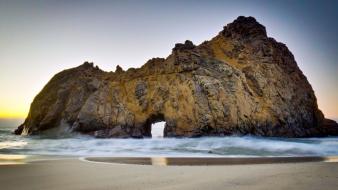 Landscapes rocks sea wallpaper