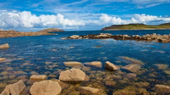 Mountains clouds landscapes lakes wallpaper