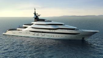 Ocean cgi yachts luxury boats oceanco sea wallpaper