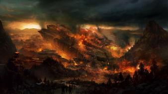 Paintings illustrations fantasy art digital airbrushed apocalyptic wallpaper