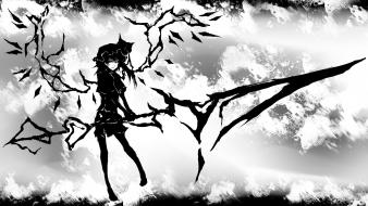 Ponytails flandre scarlet hats laevateinn side ponytail wallpaper