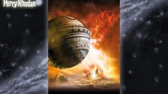 Spaceships perry rhodan science fiction magazine covers wallpaper
