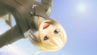 Upside down skyscapes erica hartmann anime girls wallpaper