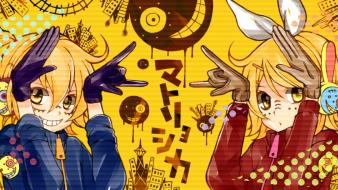 Vocaloid kagamine rin len matryoshka wallpaper