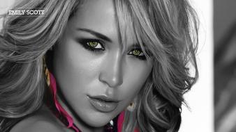 white eyes bikini purple emily scott wallpaper
