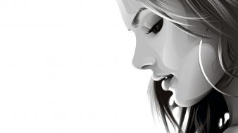 Women gray vector clean wallpaper