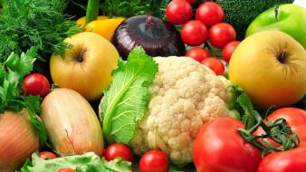 Fruits vegetables wallpaper