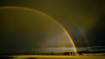Double rainbow wallpaper