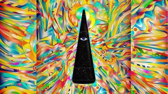 Lsd all seeing eye illuminati pyramids wallpaper