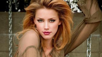 Blondes women actress amber heard faces wallpaper