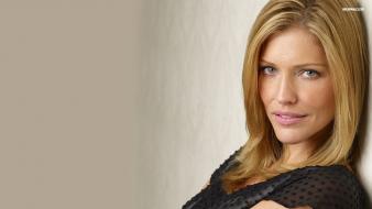 Blondes women models tricia helfer wallpaper
