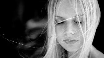 Blondes women portraits wallpaper
