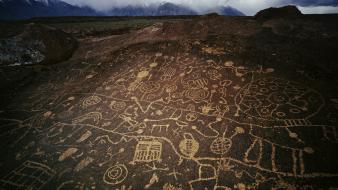 California bishop petroglyphs wallpaper