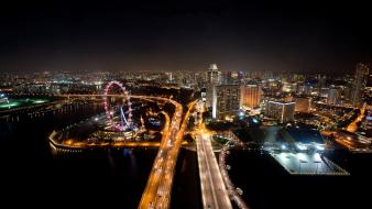 Cityscapes bridges buildings wallpaper